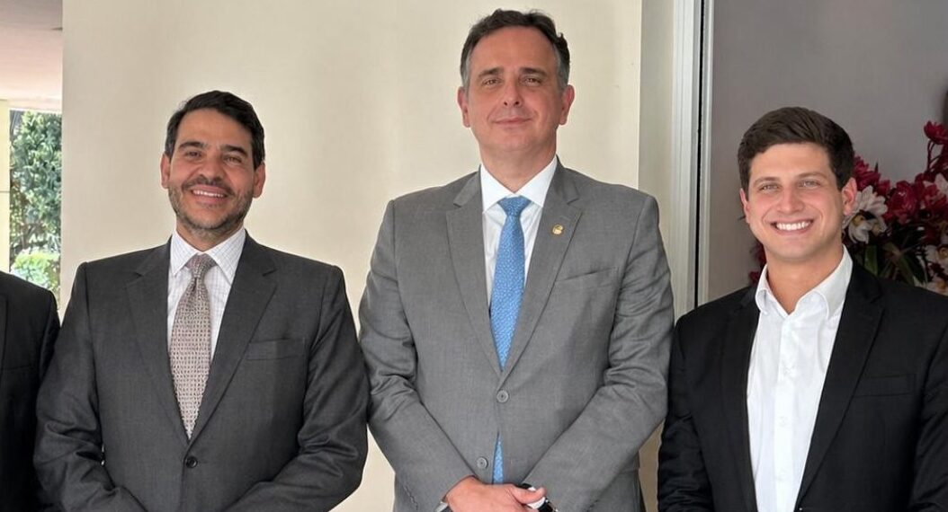 Jorge Messias, Rodrigo Pacheco e João Campos