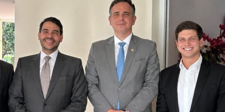 Jorge Messias, Rodrigo Pacheco e João Campos