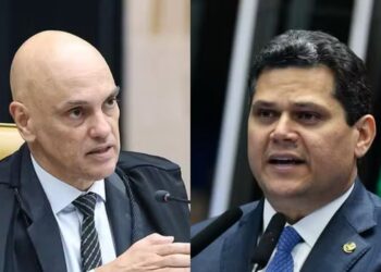 Alexandre de Moraes e Davi Alcolumbre