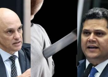 Alexandre de Moraes e Davi Alcolumbre