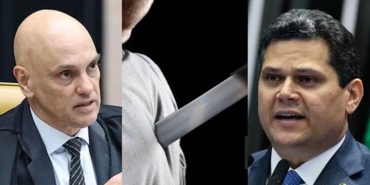 Alexandre de Moraes e Davi Alcolumbre
