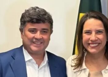 O deputado federal Dudu da Fonte e a governadora Raquel Lyra