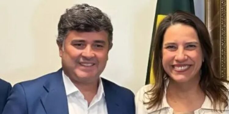 O deputado federal Dudu da Fonte e a governadora Raquel Lyra