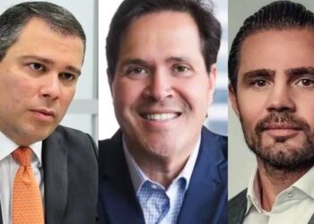 Da esq. para dir. Paulo Henrique Costa,  Daniel Monteiro e Daniel Vorcaro