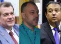 Waldemar Oliveira, Schebna Machado e Sebastião Oliveira (esq. p/.dir)