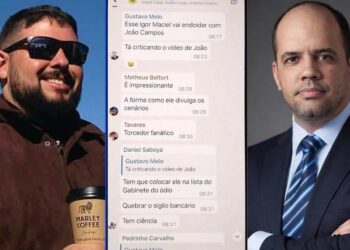 Presidente da Emlurb Daniel Saboya (esq.) ataca jornalista Igor Maciel (dir.)