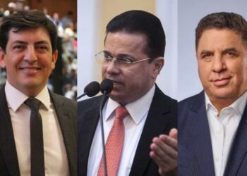 Da esq. para dir. Henrique Queiroz Filho, Adalto Santos e Cleiton Collins