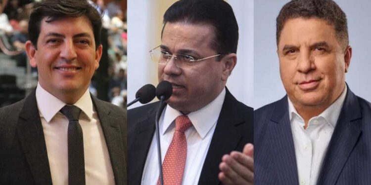 Da esq. para dir. Henrique Queiroz Filho, Adalto Santos e Cleiton Collins