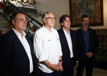 Alberto Ferreira da Costa Jr., Alexandre Padilha, Frederico Siqueira Filho e Vaninho Antônio (esq. p/ dir.)