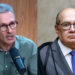 O pré-candidato à Presidência da República Romeu Zema (Novo) e o ministro Gilmar Mendes (esq. p/ dir.)