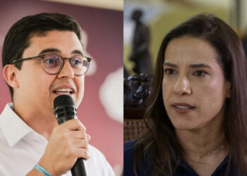 O prefeito do Recife, Victor Marques (PCdoB) e a governadora Raquel Lyra (PSD)