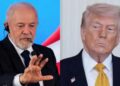 O presidente Lula e o presidente americano Donald Trump