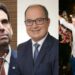 O vereador Eduardo Moura, o blogueiro Magno e João Campos