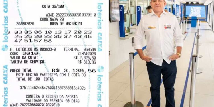 Dono de lotérica participou do bolão ganhador de R$ 168 milhões