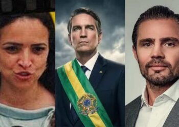 A produtora Karina Ferreira da Gama [esq.] e Daniel Vorcaro [dir.]