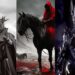 Famosos personagens Nazgûl, o terceiro cavalo do apocalipse e Sauron