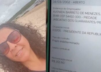 Aldenize Ferreira descobriu o erro em sua carteira de trabalho digital