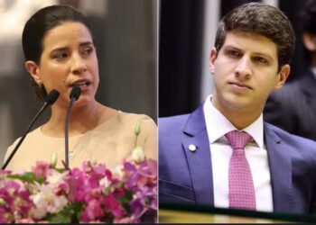 A governadora Raquel Lyra (PSD) e o ex-prefeito João Campos (PSB)