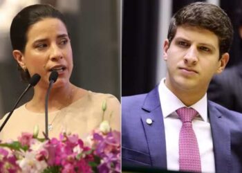 A governadora Raquel Lyra (PSD) e o ex-prefeito João Campos (PSB)