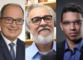 Magno Martins, Jamildo Melo e Wellington Ribeiro (da esq. p/ dir.)