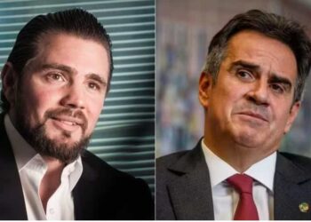 O banqueiro Daniel Vorcaro e o senador Ciro Nogueira