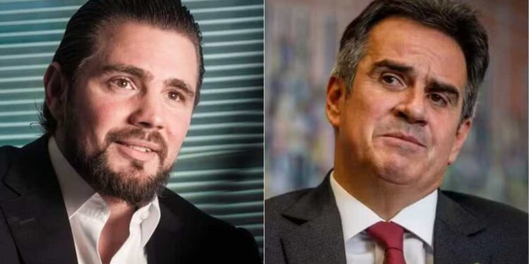O banqueiro Daniel Vorcaro e o senador Ciro Nogueira