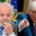 O presidente Lula e o presidente dos EUA Donald Trump