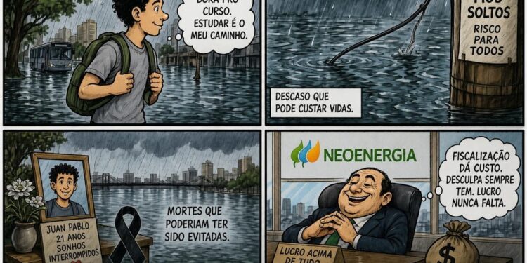 Arte critica atuação da Neoenergia e questiona negligência e fiscalização