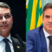 O senador Flávio Bolsonaro (PL-RJ) e o senador Ciro Nogueira (PP-PI) (esq. p/ dir.)
