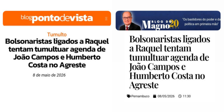 O Blog do Magno e o Blog Ponto de Vista, por exemplo, reproduziram essa versão