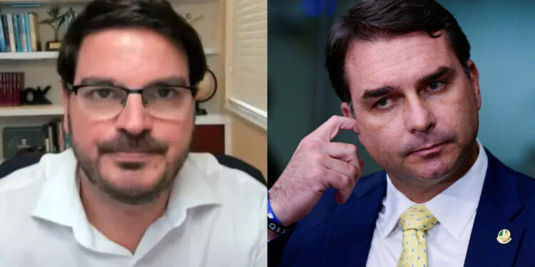 O comentarista Rodrigo Constantino criticou duramente o senador Flávio Bolsonaro (PL-RJ)