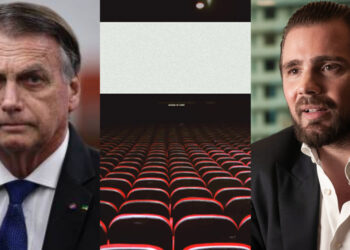 O ex-presidente Jair Bolsonaro (PL) e o banqueiro Daniel Vorcaro (esq. p/ dir.)