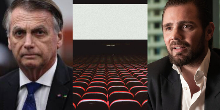 O ex-presidente Jair Bolsonaro (PL) e o banqueiro Daniel Vorcaro (esq. p/ dir.)