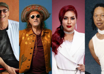 Zeca Baleiro, Alceu Valença, Priscila Senna e Djavan (esq. p/ dir.)
