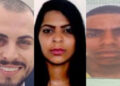 Piloto Mayky Fernandes dos Santos, Rosane Barbosa de Andrade, Denis Pereira de Souza (esq. p/ dir.)