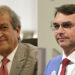 O presidente nacional do PL, Valdemar Costa Neto e o senador Flávio Bolsonaro (PL-RJ) (esq. p/ dir.)