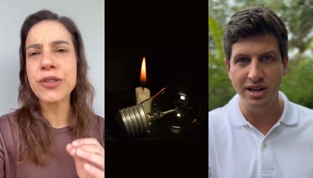 Governadora e ex-prefeito foram as redes falar sobre falta de luz na região