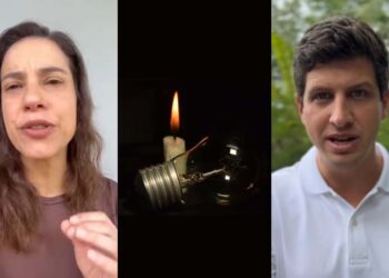 Governadora e ex-prefeito foram as redes falar sobre falta de luz na região