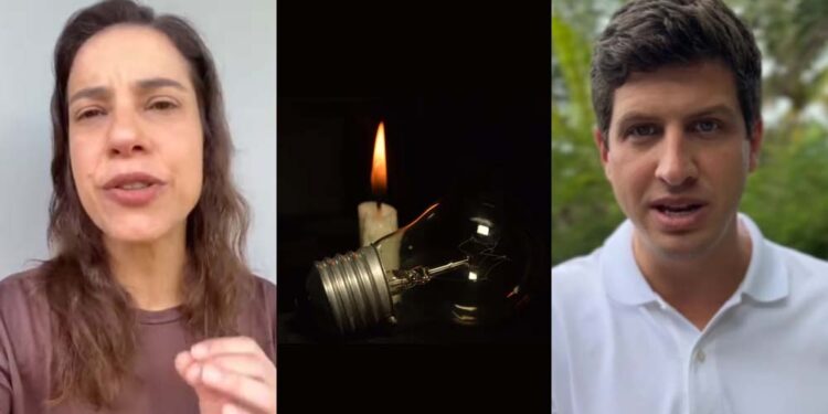 Governadora e ex-prefeito foram as redes falar sobre falta de luz na região