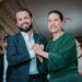 O secretário André Teixeira e a governadora Raquel Lyra (PSD)