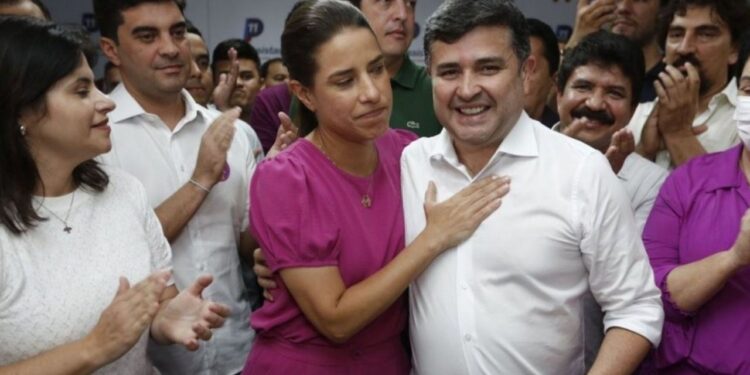 A ex-governadora Raquel Lyra (PSD), e o presidente do PP/PE, deputado Eduardo da Fonte.