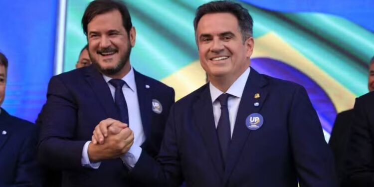 Os presidentes dos UB, Antônio Rueda, e do PP, Ciro Nogueira.