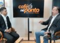 O presidente estadual do Avante, Sebastião Oliveira (à dir.), em entrevista ao Blog Ponto de Vista.