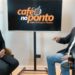 O presidente estadual do Avante, Sebastião Oliveira (à dir.), em entrevista ao  Blog Ponto de Vista.