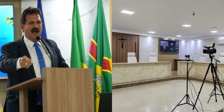 O presidente da Câmara de Vereadores de Arcoverde, Luciano Pacheco (MDB).