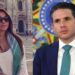 A empresária Bianca Medeiros; e o presidente da Câmara, deputado Hugo Motta (Republicanos-PB).
