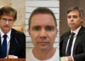O PGR, Paulo Gonet; o ex-banqueiro Daniel Vorcaro; eo o ministro do STF, André Mendonça.