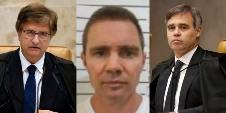O PGR, Paulo Gonet; o ex-banqueiro Daniel Vorcaro; eo o ministro do STF, André Mendonça.