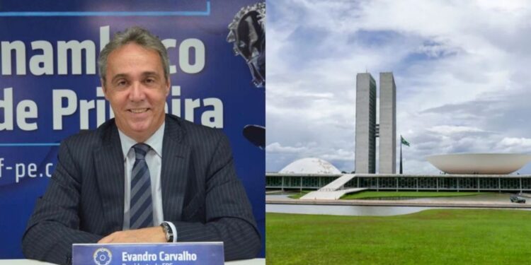 O presidente da FPF, Evandro Carvalho.