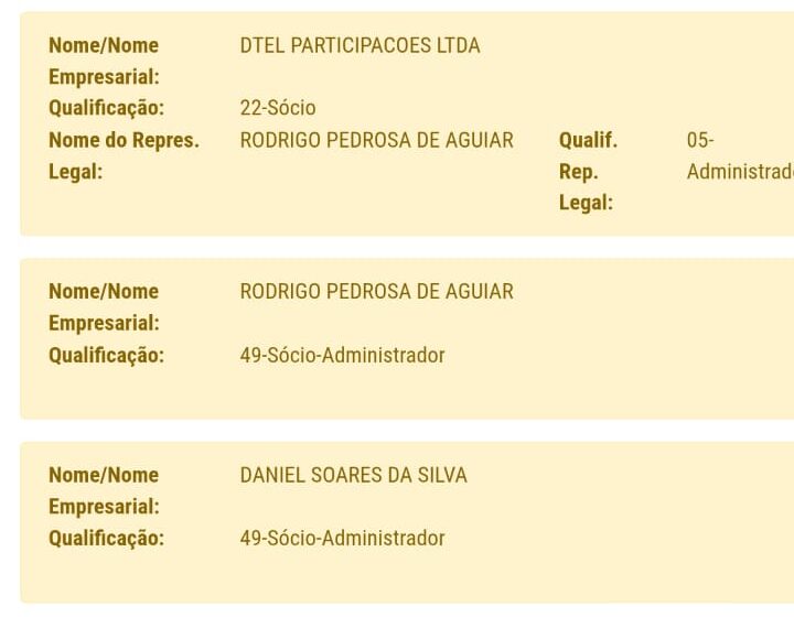 Os sócios da Dtel Telecom